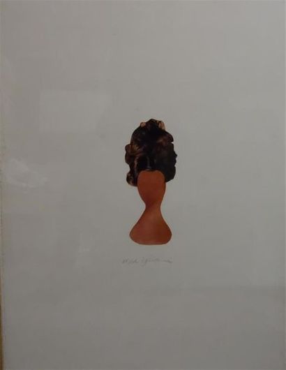 null Cheryl Donegan (née en 1962)
"Modigliani", 1989
Collage sur papier
Titré en...
