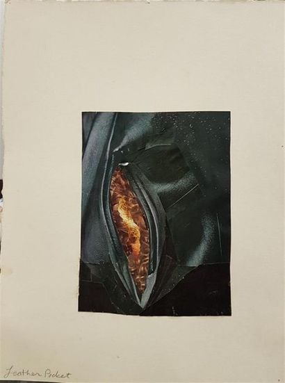 null Cheryl Donegan (née en 1962)
"Leather Pocket", 1990
Collage de papiers découpés...
