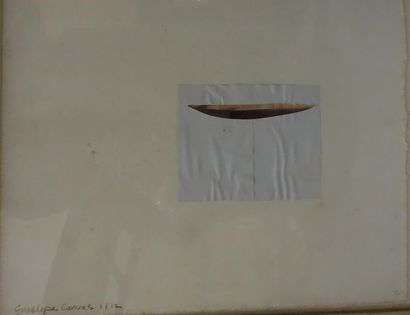 null Cheryl Donegan (née en 1962)
"Study for envelope convas", 1980
Collage sur papier
Titré...