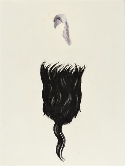 null Cheryl Donegan (née en 1962)
"Wet head", 1989
Collage sur papier
76 x 57 cm
Porte...