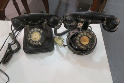null Deux TELEPHONES anciens. 1 P. JACQUESSON, 1 Cie générale de construction té...