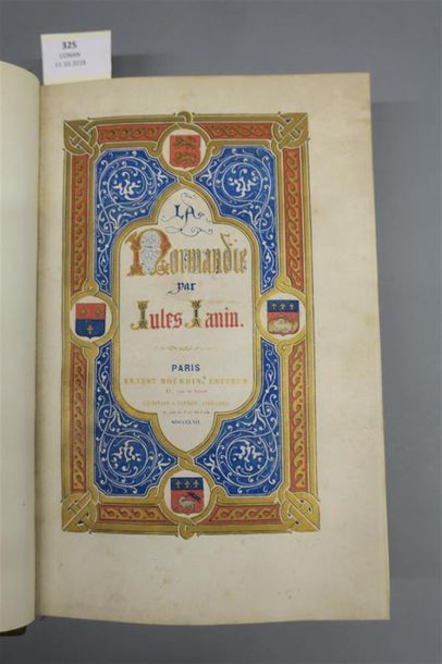 null JANIN (Jules). LA NORMANDIE. Troisième édition revue et corrigée par l'auteur....