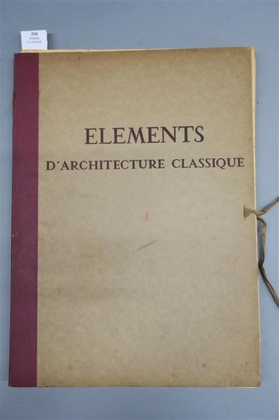 null GROMORT (Georges). CHOIX D'ÉLÉMENTS EMPRUNTÉS A L'ARCHITECTURE CLASSIQUE.
Première...