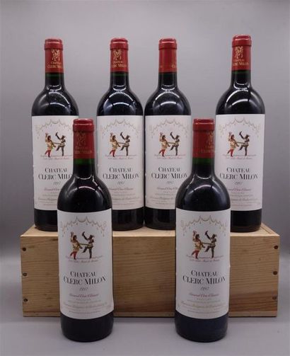 null 6 B CHÂTEAU CLERC MILON (Caisse Bois d'origine) GCC5 Pauillac 1997