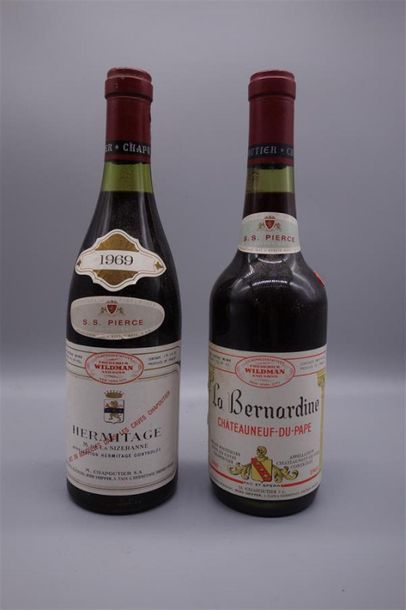 null 1 B HERMITAGE Rouge (c.a. côté; Pass Import USA) Chapoutier 1969 
1 B CHATEAUNEUF...