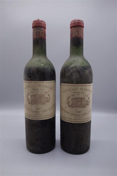 null 2 B CHÂTEAU MARGAUX (M.E; e.t.h; 1 c.l.a. au sommet) GCC1 Margaux 1961