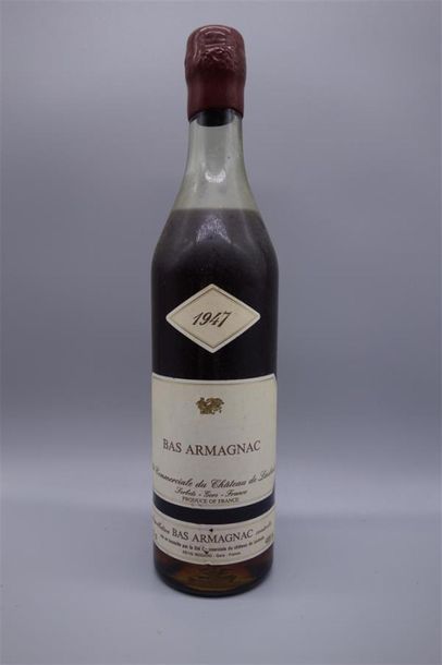 null 1 B BAS ARMAGNAC (5 cm; e.l.a; mise en bouteille en décembre 1996) Château de...