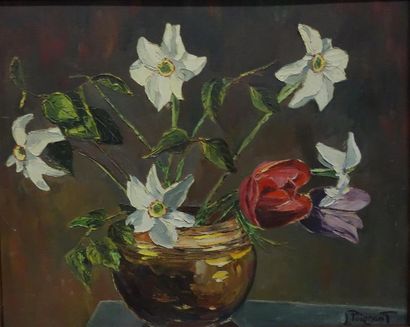 null Lucien Poignant (1905-1941)
Fleurs dans un pot
Huile sur panneau
Signé en bas...
