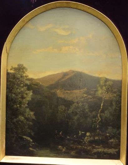 null Entourage d'Horace Fonville (1832-1914)
Paysage
Huile sur panneau
43 x 33 cm...