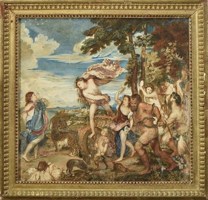 null TITIEN, Tiziano Vecellio, dit (D'après) 1488 - 1576
Bacchus et Ariane
Aquarelle....