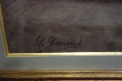 null Léon Garraud (1877-1961)
Assiette de raisin et poires
Huile sur carton
Signé...