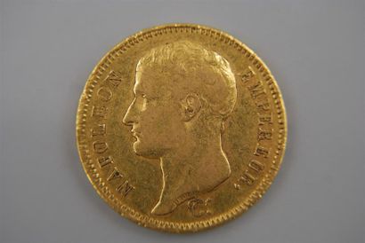 null PREMIER EMPIRE.
40 FRANCS 1807 U (TURIN)
Frappée à 619 exemplaires.
Très ra...