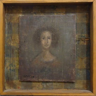 null Gilbert Pastor (1932-2015)
Portrait de femme
Huile sur toile collée sur panneau,...
