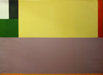 null Joël Froment (né en 1938)
« Composition géométrique » vers 1975
Huile sur toile
Signé...