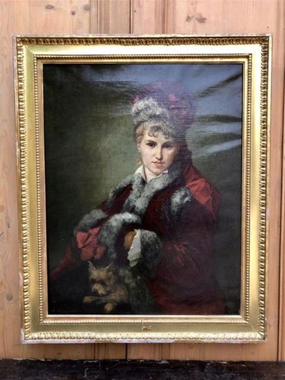null Léon Comerre (1850-1916)
Portrait de femme au manchon
Huile sur toile.
92 x...