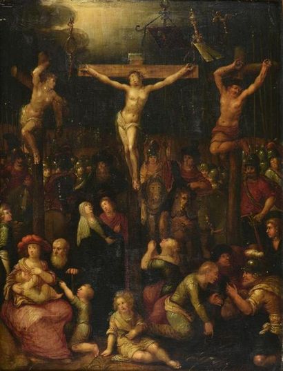 null CAULERY Louis de (et atelier) 
Cambrai 1555 - Anvers 1622

La Crucifixion

Huile...