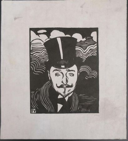 null Félix Vallotton (1865-1925)

" Romain Coolus " 1894
Bois gravé sur papier Japon
Monogrammé...