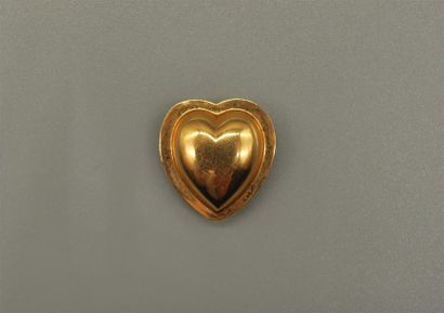 Coeur de Croix de Savoie en or jaune lisse...