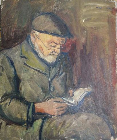 M. Botton ?, portrait d'un homme lisant,...