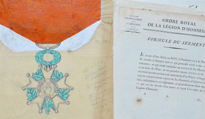 null ORDRE DE LA LÉGION D'HONNEUR. 13 documents du XIXe.
- Projet de médaille de...