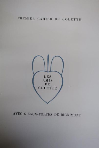 null COLETTE. LES CAHIERS DE COLETTE. PARIS, LES AMIS DE COLETTE, 1935 - 1936. Quatre
volumes,...