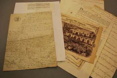 null MEXIQUE. 6 documents XIXe.
- Colonie du Guazawaleo (état de Vera Cruz). Contrat...