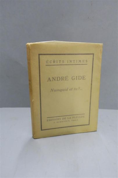 null GIDE (André). NUMQUID ET TU ? ... PARIS, ÉDITIONS DE LA PLÉIADE, 1926. Un volume,...