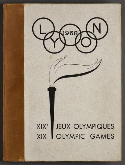null LYON 1968. LES XIXe JEUX OLYMPIQUES - XIX OLYMPIC GAMES. LYON, 1968. Un volume,...