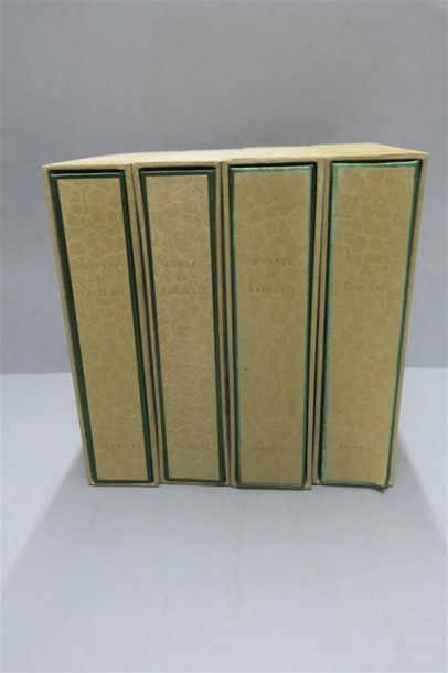 null RABELAIS - GRADASSI. OEUVRES. MONACO, ARTS ET CRÉATIONS, 1956. Quatre volumes,...