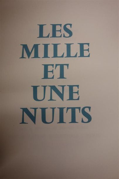 null LES MILLE ET UNE NUIT - CHAPELAIN MIDY. Préface de Paul Morand. PARIS, UNION...