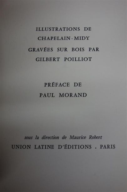 null LES MILLE ET UNE NUIT - CHAPELAIN MIDY. Préface de Paul Morand. PARIS, UNION...
