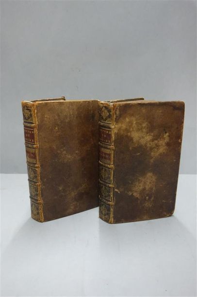null RACINE (Jean). OEUVRES. PARIS, BARBIN, 1697. Deux volumes, in-12, pleines reliures...