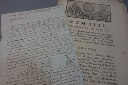 null SAÔNE [HAUTE-] - GRAY. 2 documents du XVIIIe.
- Lettre de Pellion frères, de...