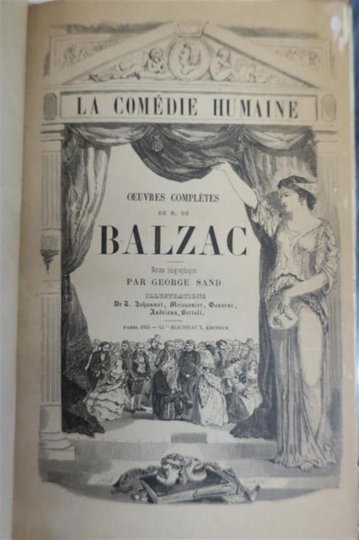 null BALZAC (Honoré de) OEUVRES COMPLÈTES. PARIS, FURNE, 1843 - 46 ET HOUSSIAUX,...