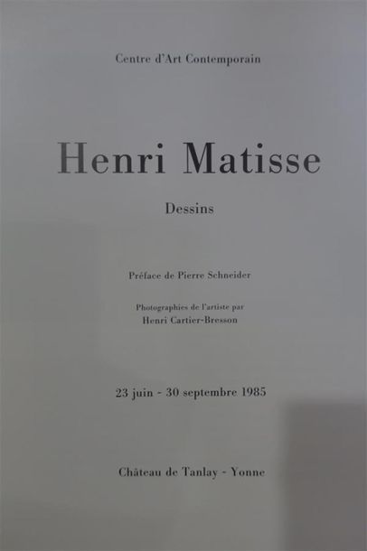 null Catalogue de l'exposition Henri Matisse Dessins, préfacé par Pierre Schneider....