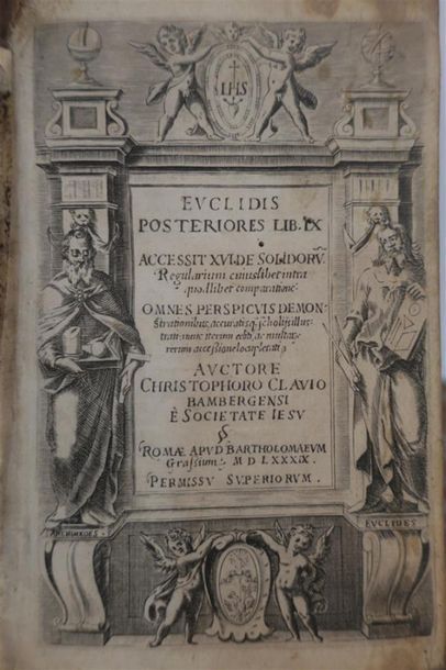 null EUCLIDE. Livre IX des Eléments. Rome, 1589. 