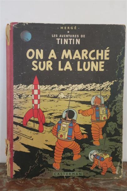 null HERGÉ. Tintin, On a marché sur la Lune. 1954.