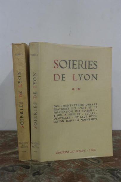 null Georges GILONNE, Soieries de Lyon, Lyon 1948. 2 volumes. 