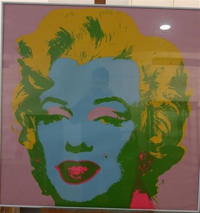 null 5 sérigraphies d'après WARHOL, "Marilyn".