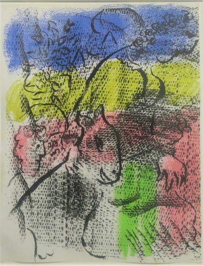 null Une lithographie de Chagall, éditée dans le n° 34 de Panorama. 24 x 31 cm.