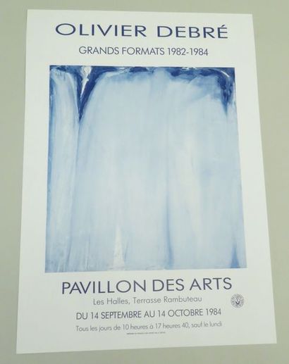  Affiche : OLIVIER DEBRé. 58 x 40 cm. Bel état. Gazette Drouot