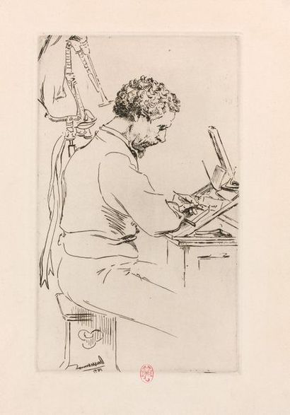 Félix BRACQUEMOND (1833-1914) Charles Keene (gravant, en 1871). 1891. Eau-forte.
137...