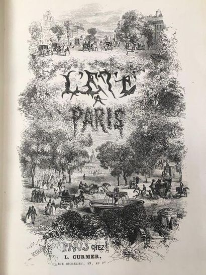 JANIN (Jules) Un Été à Paris. - Un Hiver à Paris. Paris, Curmer, Aubert, 1843. Ensemble...