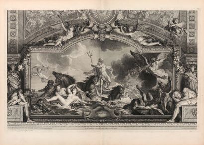 COYPEL (Antoine) La Galerie d'Enée au Palais Royal à Paris. In-folio, demi-veau brun.
15...