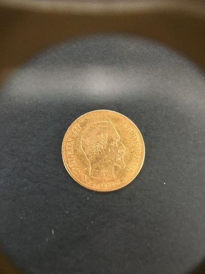 null Une pièce de 10 francs or 999/00 Napoléon 1860 Poids: 3.2g