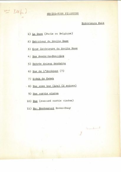 Yves Allégret (1905-1987) Scénario de Méfiez-vous Fillettes
111 pages dactylographiées...