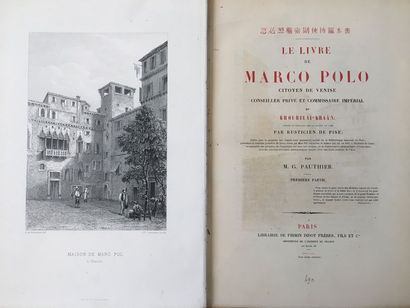 MARCO POLO Le Livre de Marco Polo citoyen de Venise, conseiller privé et commissaire...