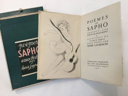SAPHO Poèmes. Traduits par Edith de Beaumont. Paris, Compagnie française des Arts...