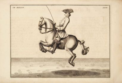 EISENBERG (Baron d') L'Art de monter à cheval, ou Description du manège moderne,...