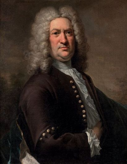 Attribué à Antoine PESNE (1683 - 1757) 
? Portrait d'homme en buste, dit parfois...